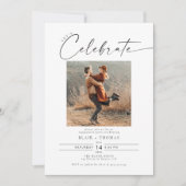 BLAIR Modern Bohemische Foto Engagement Party Einladung (Vorderseite)