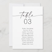 BLAIR Modern Boho Table Seekarte Einladung (Vorderseite)