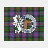 Blair Modern Clan Abzeichen Tartan Kariert Fleecedecke (Vorderseite (Horizontal))