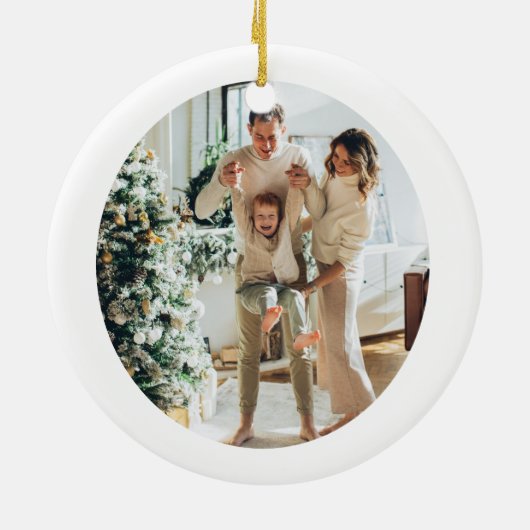 BLAIR Modern Minimal 1. Weihnachten in unserer neu Keramik Ornament (Hinten)