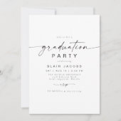 BLAIR Modern Minimal Arch Foto Boho Abschluss Einladung (Vorderseite)