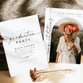 BLAIR Modern Minimal Arch Foto Boho Abschluss Einladung