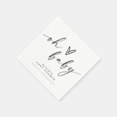 BLAIR Modern Minimal Boho Oh Babydusche Serviette (Ecke)