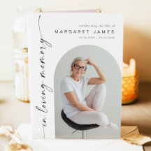 BLAIR Modern Minimalist Memorial Funeral Program