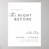 BLAIR Modern The Night Before Probe Dinner Poster (Vorne)