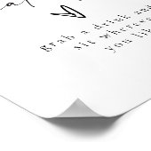 BLAIR Moderne Bohemische Hochzeitssitze Poster (Ecke)