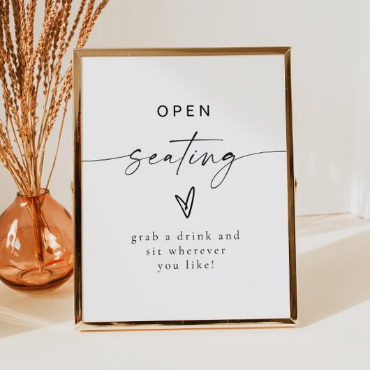 BLAIR Moderne Bohemische Hochzeitssitze Poster