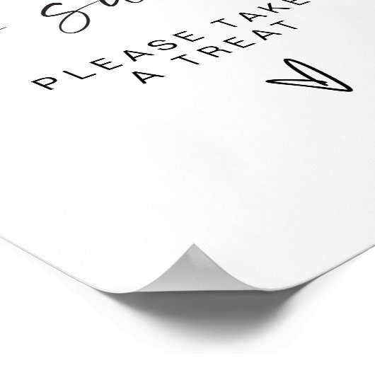 BLAIR Moderne Bohemische Liebe ist süßer Nachtisch Poster (Ecke)