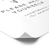 BLAIR Moderne Minimalistische Damen Badezimmer Toi Poster (Ecke)