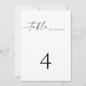 BLAIR Moderne Minimalistische Hochzeitskarte Tisch Einladung (Vorderseite)