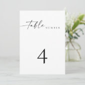 BLAIR Moderne Minimalistische Hochzeitskarte Tisch Einladung (Stehend Vorderseite)