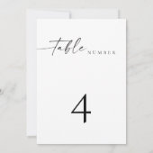 BLAIR Moderne Minimalistische Hochzeitskarte Tisch Einladung (Rückseite)