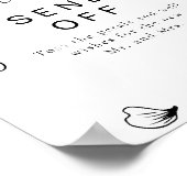 BLAIR Moderner Bohemischer Hochzeitstorm Poster (Ecke)