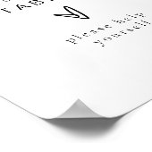 BLAIR Moderner Minimalistischer Bohemischer Weidet Poster (Ecke)