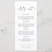 BLAIR Modernes Bohemisch Essen Menükarte (Vorderseite)