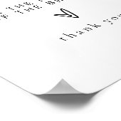 BLAIR Modernes Bohemisch reserviert für die Brautf Poster (Ecke)