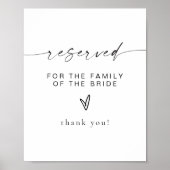 BLAIR Modernes Bohemisch reserviert für die Brautf Poster (Vorne)