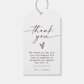 BLAIR Modernes Bohemisches Herz Vielen Dank Geschenkanhänger (Vorderseite)