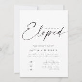 BLAIR Modernes Boho Foto Wir haben Empfang gekocht Einladung (Vorderseite)