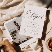 BLAIR Modernes Boho Foto Wir haben Empfang gekocht Einladung