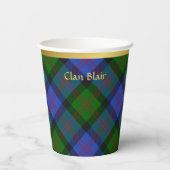 Blair Personalisiert Tartan Christmas Pappbecher (Rückseite)