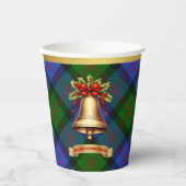 Blair Personalisiert Tartan Christmas Pappbecher (Vorderseite)