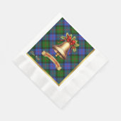 Blair Personalisiert Tartan Christmas Serviette (Ecke)