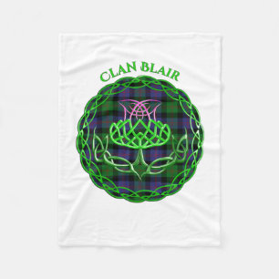 Blair Scottish Tartan Celtic Distel Fleecedecke