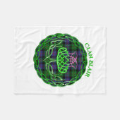Blair Scottish Tartan Celtic Thistle Fleecedecke (Vorderseite (Horizontal))