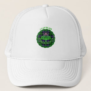 Blair Scottish Tartan Celtic Thistle Truckerkappe