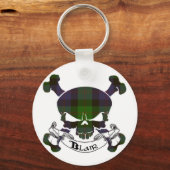 Blair Tartan Skull Schlüsselanhänger (Vorderseite)