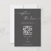 BLAIRE Modern Calligraphy I Spy Wedding Game Menu RSVP Karte (Vorderseite)