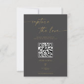 BLAIRE Modern Calligraphy I Spy Wedding Game Menu RSVP Karte (Vorderseite)