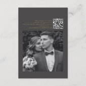 BLAIRE Modern Calligraphy Script Hochzeitsdetails Begleitkarte (Rückseite)