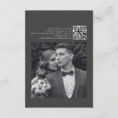 BLAIRE Modern Calligraphy Script Hochzeitsdetails Begleitkarte (Rückseite)