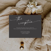 BLAIRE Moderne Kalligrafie Hochzeitsempfang Begleitkarte