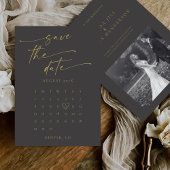BLAIRE Moderne Kalligrafie Script Foto Wedding Save The Date