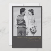 BLAIRE Moderne Kalligrafie-SkriptWedding Einladung (Rückseite)