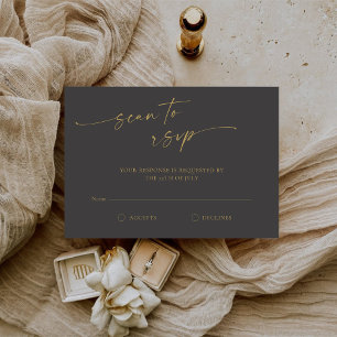 BLAIRE Moderne Kalligrafie-SkriptWedding RSVP Karte