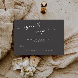 BLAIRE Moderne Kalligrafie-SkriptWedding RSVP Karte