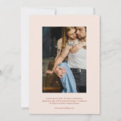 Blaire Neutral Modern Wedding Save The Date (Rückseite)