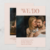 Blaire Neutral Modern Wedding Save The Date (Vorne/Hinten)