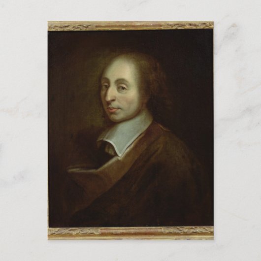 Blaise Pascal c.1691 Postkarte (Vorderseite)