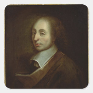 Blaise Pascal c.1691 Quadratischer Aufkleber