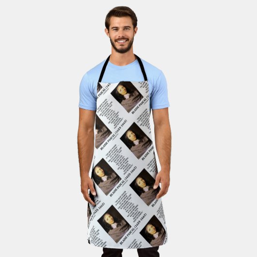 Blaise Pascal Gain Loss Wetten Gott existiert Zita Schürze (Getragen)