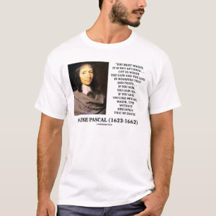 Blaise Pascal Gain Loss Wetten Gott existiert Zita T-Shirt