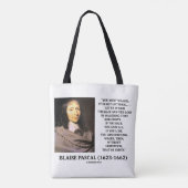 Blaise Pascal Gain Loss Wetten Gott existiert Zita Tasche (Rückseite)