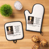 Blaise Pascal Heart Reasons Reason Know Nothing Of Ofenhandschuh & Topflappen-Set (Oben Unten)