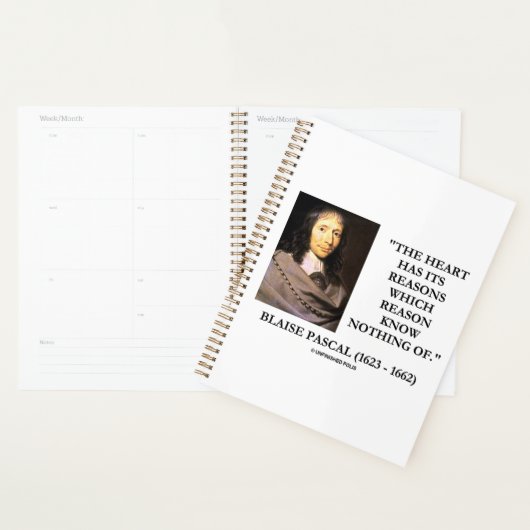 Blaise Pascal Heart Reasons Reason Know Nothing Of Planer (Anzeige)