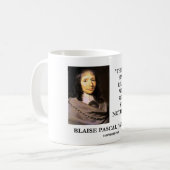 Blaise Pascal-Herz-Grund-Grund wissen nichts von Kaffeetasse (Vorderseite Links)
